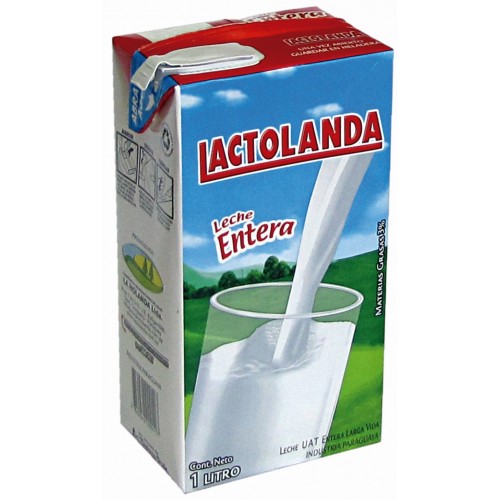 LECHE ENTERA LACTOLANDA  1L